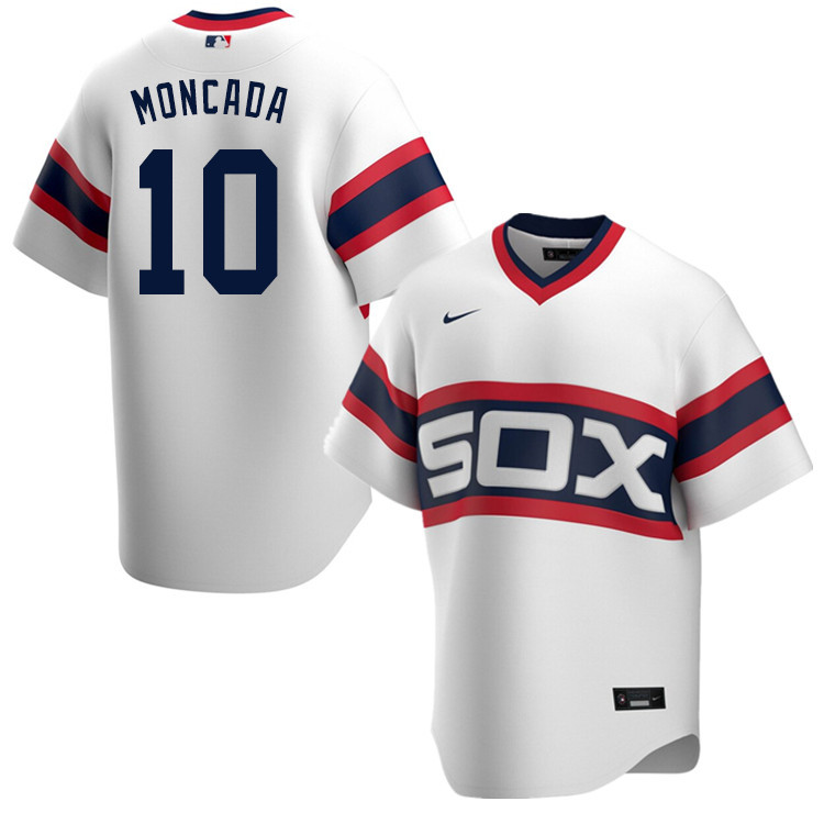Nike Men #10 Yoan Moncada Chicago White Sox Baseball Jerseys Sale-White